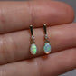 Crystal Opal Studs With Diamonds - 14K Yellow Gold