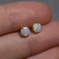 5mm Crystal Opal Studs - 14K Yellow Gold
