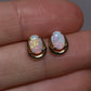 Crystal Opal Studs - 14K Yellow Gold