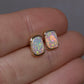 Crystal Opal Studs - 14K Yellow Gold