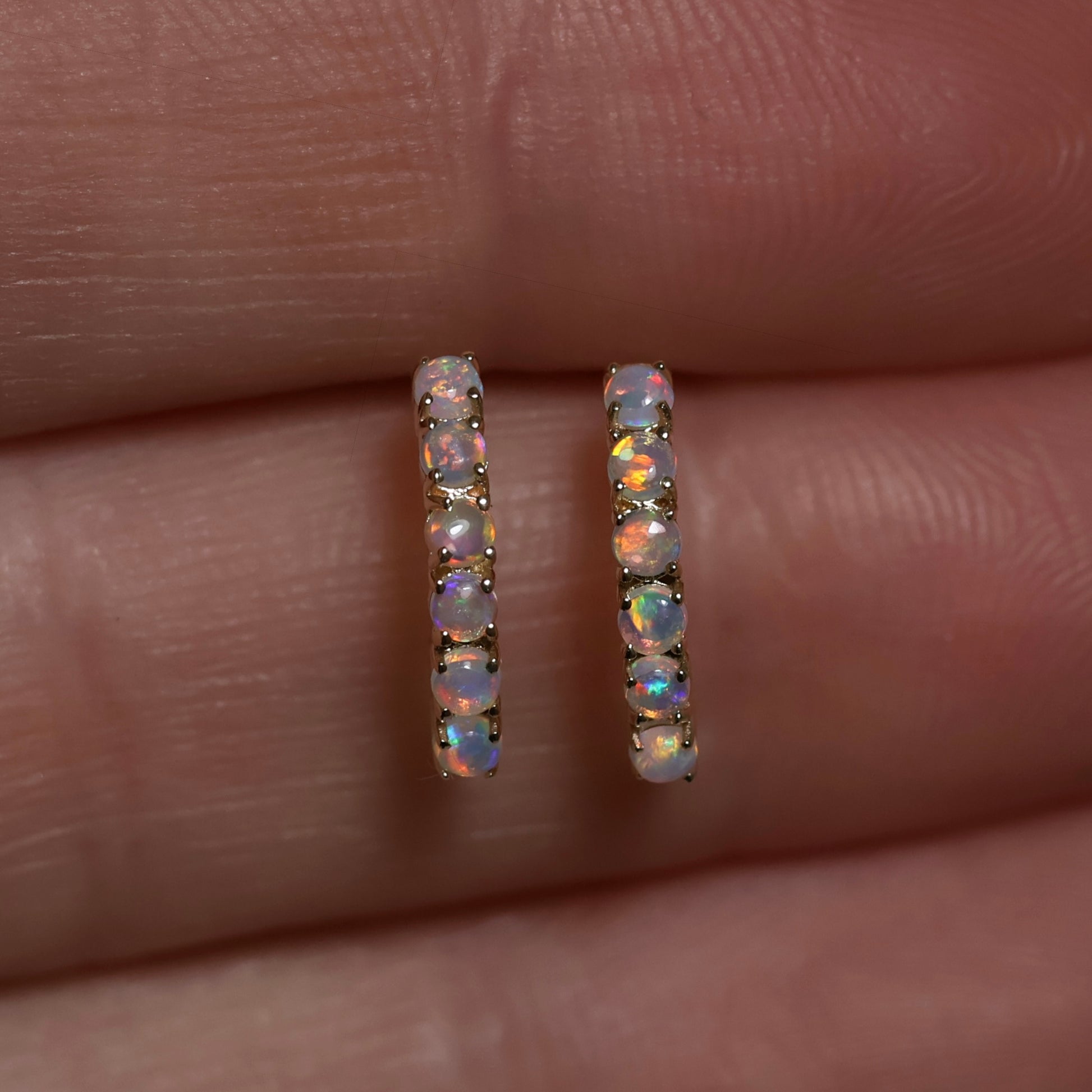 Multi Opal Studs - 14K Yellow Gold