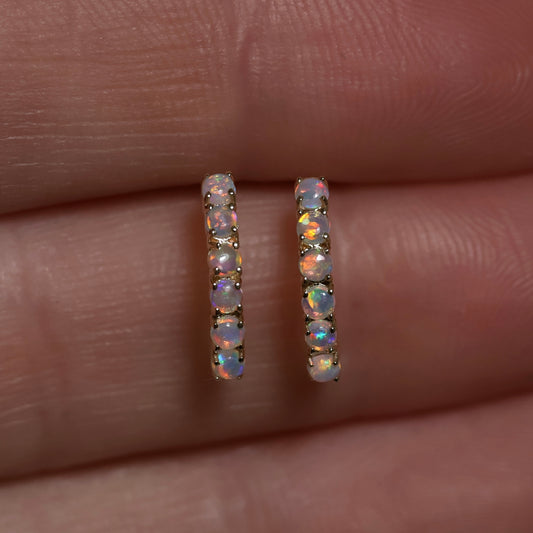 Multi Opal Studs - 14K Yellow Gold