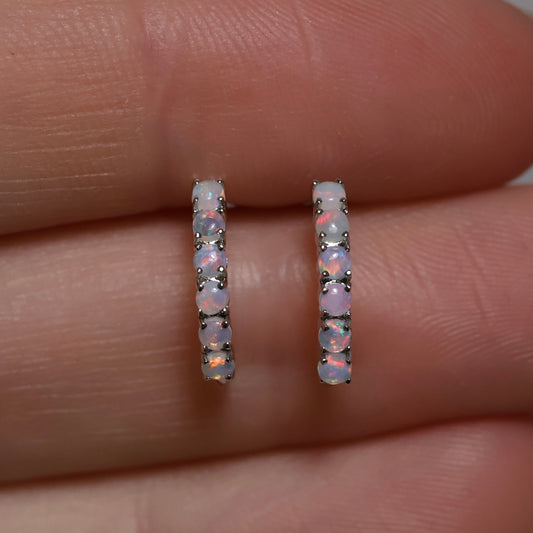 Multi Opal Studs - Sterling Silver