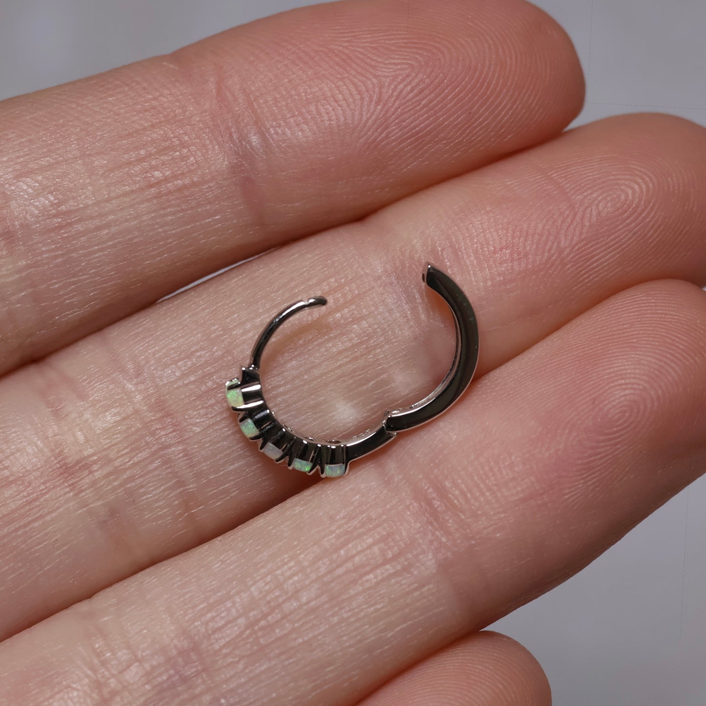 Multi Stone Huggie Earrings - Sterling Silver