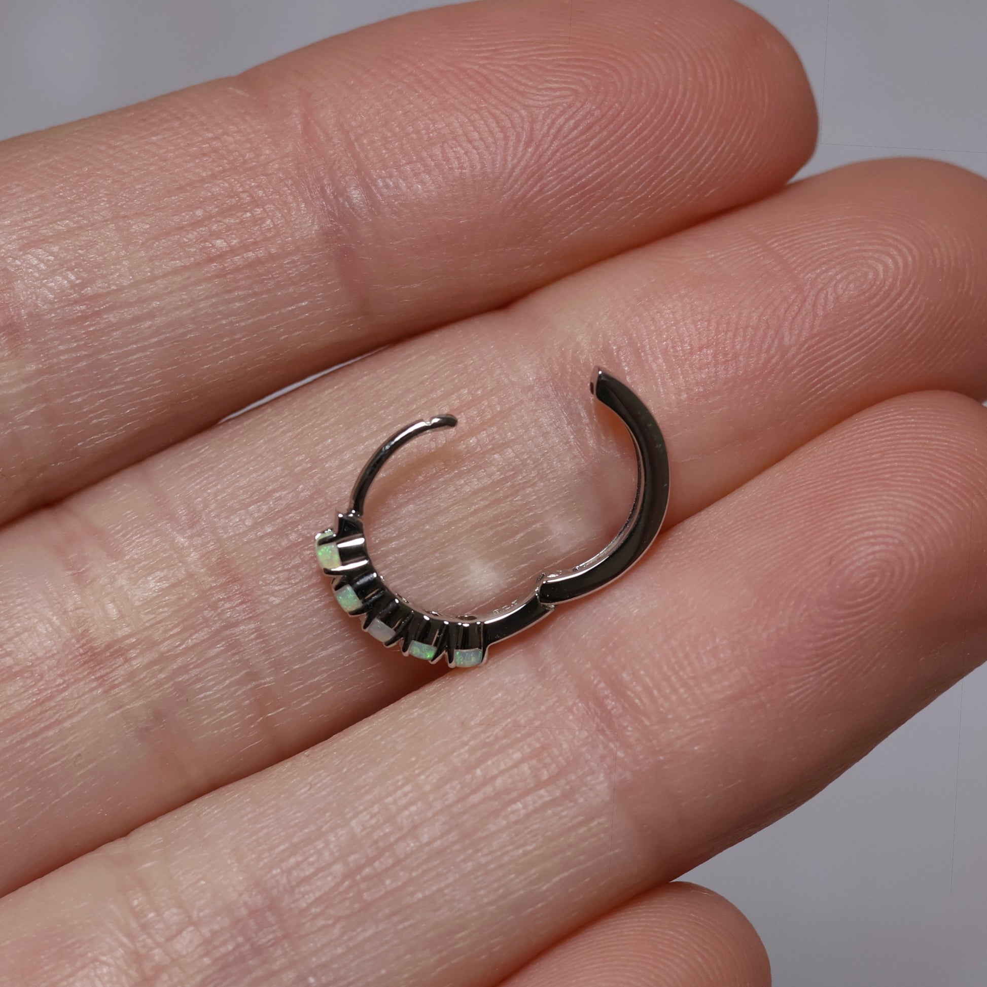 Multi Stone Huggie Earrings - Sterling Silver