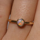 Crystal Opal Ring - 14K Yellow Gold