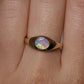 Crystal Opal Signet Ring - 9K Yellow Gold
