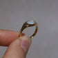 Crystal Opal Signet Ring - 9K Yellow Gold