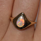 Crystal Opal Signet Ring - 14K Yellow Gold