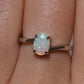 Crystal Opal Ring - Sterling Silver