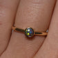 Black Opal Ring - 14K Yellow Gold