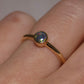 Black Opal Ring - 14K Yellow Gold