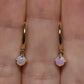 Opal Huggie Earrings - 9K Yellow Gold
