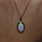 Crystal Opal Pendant - 14K Yellow Gold