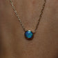 Black Opal Pendant - 9K Yellow Gold
