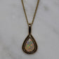 Crystal Opal Pendant - 9K Yellow Gold