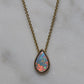Crystal Opal Pendant - 9K Yellow Gold