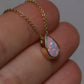 Crystal Opal Pendant - 9K Yellow Gold