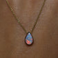 Crystal Opal Pendant - 9K Yellow Gold