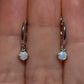Opal Huggie Earrings - Sterling Silver