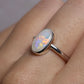 Crystal Opal Ring - Sterling Silver